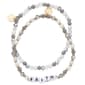 Beautiful Blessings 2 Row Stone Faith Stretch Bracelet - image 1