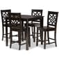 Baxton Studio Nicolette Dark Brown Finished Wood 5pc. Pub Set - image 1