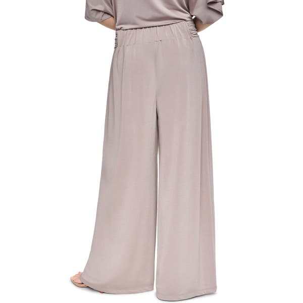 Womens Halston Pull On Ruched Waist Wide Leg Palazzo Pants