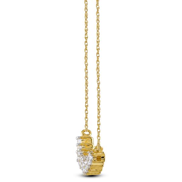 Nova Star® Yellow Gold Plated 1/4ctw. Lab Grown Diamond Necklace