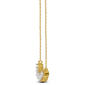 Nova Star® Yellow Gold Plated 1/4ctw. Lab Grown Diamond Necklace - image 2