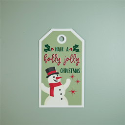 Melrose 16in. Metal Snowman Christmas Sentiment Tag