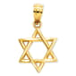 Unisex Gold Classics&#40;tm&#41; 14kt. Polished Star of David Pendant - image 1