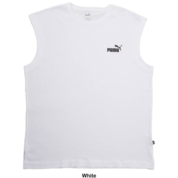 Mens Puma Sleeveless Essential Logo Tee