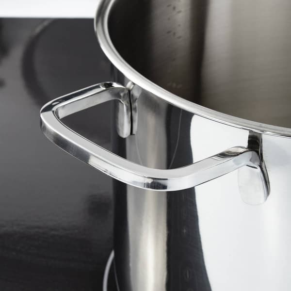 BergHOFF Helix Stainless Steel 8in. Stockpot w/ Glass Lid