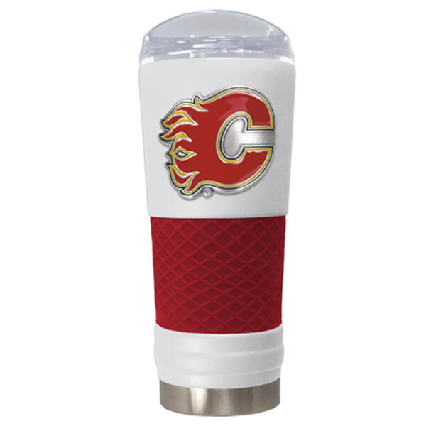 NHL Calgary Flames DRAFT Powder Coated Stainless Steel Tumbler - image 
