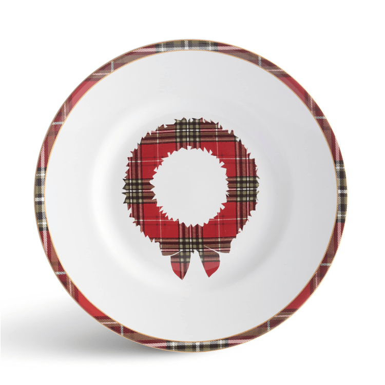 222 Fifth Wexford Red 12pc. Porcelain Dinnerware Set