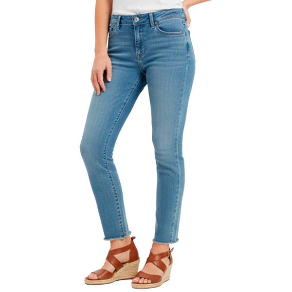 Petite d.jeans(R) High Rise Frey Hem Ankle Jeans - image 