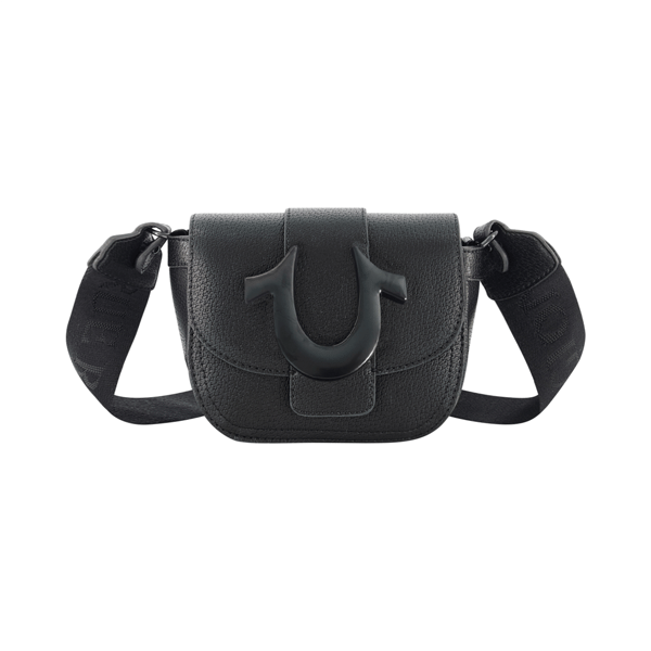 True Religion Mini Flap Dark Hardware Crossbody Bag