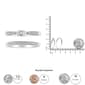 Haus of Brilliance Sterling Silver 1/3ctw. Diamond Bridal Set - image 6