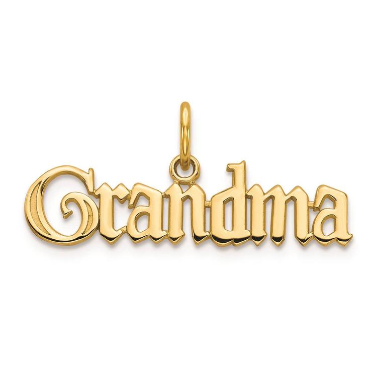 Gold Classics(tm) 14kt. Gold GRANDMA Charm