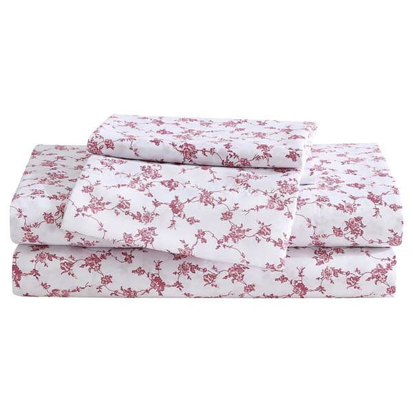 Betsey Johnson Floral Toile Sheet Set