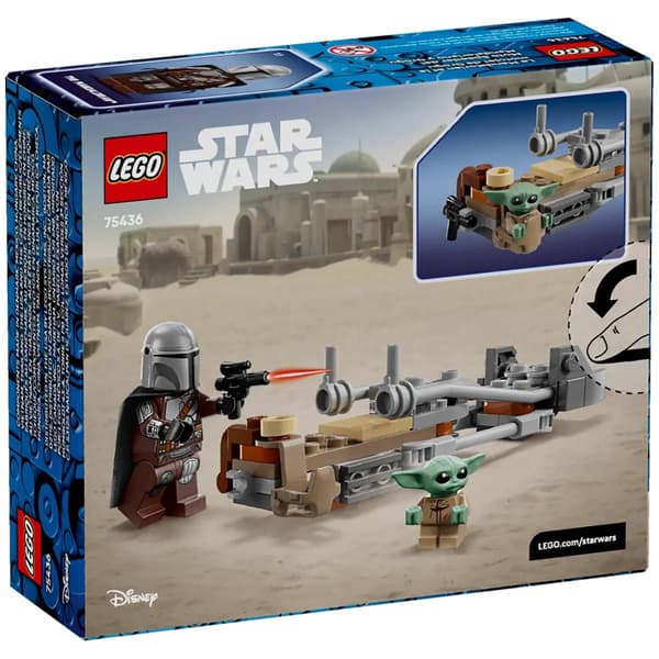 LEGO® Star Wars™ Mandalorian & Grogu''s Speeder Bike Building Kit