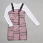 Girls &#40;7-16&#41; Jolie & Joy 2Fer Plaid Dress - Bridal Rose - image 1
