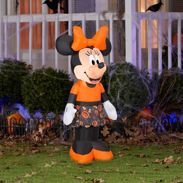 National Tree 42in. Inflatable Halloween Party Minnie Mouse