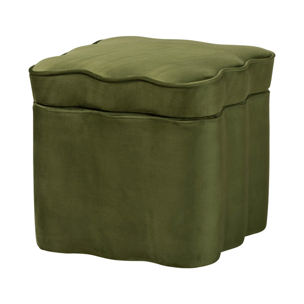 bali & pari Paulina Velvet Storage Ottoman - image 