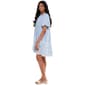 Womens Rose & Everly Short Sleeve Pintuck Floral Hem A-Line Dress - image 4