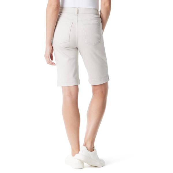Womens Gloria Vanderbilt Amanda Bermuda Shorts with Slit Hem