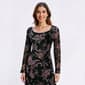 Womens Harlow & Rose Long Sleeve Belted Floral Midi Dress - image 4