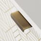 South Shore Maliza White & Gold Geometric Storage Cabinet - image 6