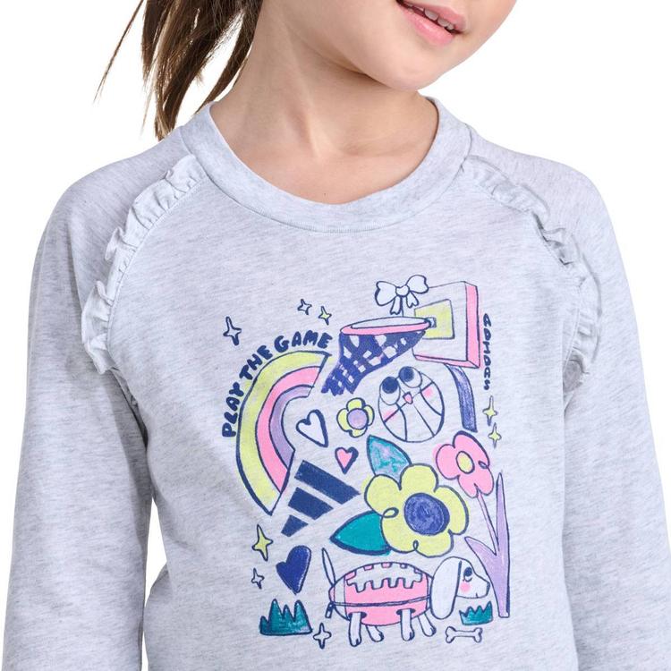 Girls (4-6x) adidas® Ruffle Raglan Tee & Flared Pant Set