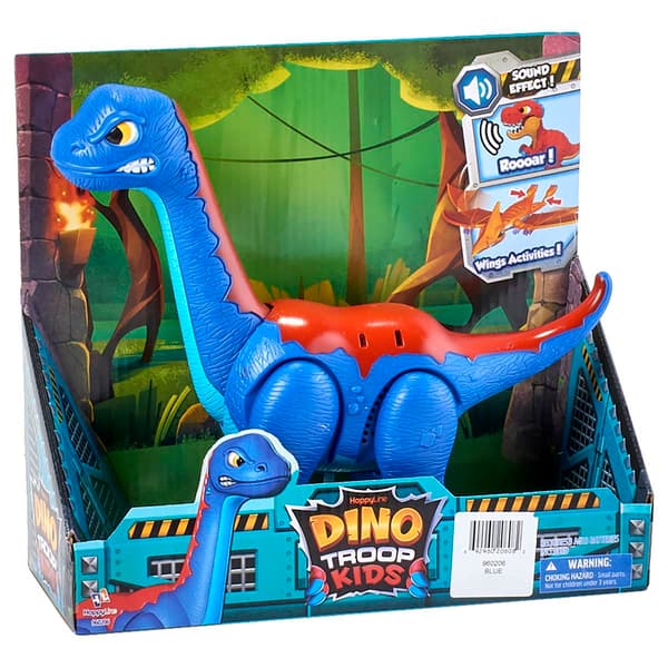 Happy Line Dino Troop Kid Brutus the Brontosaurus with Sound - image 