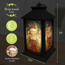 Briarwood Lane Highland Cow Lantern