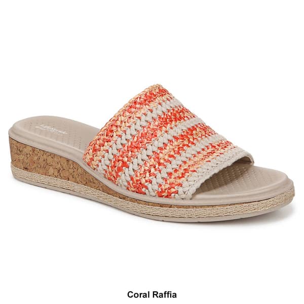 Womens LifeStride Breezy Wedge Slide Sandals