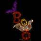 Northlight Lighted Bat and Ghost "BOO" Halloween Decoration - image 3