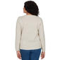 Plus Size Alfred Dunner Classics Pointelle Cashmelon Sweater - image 3