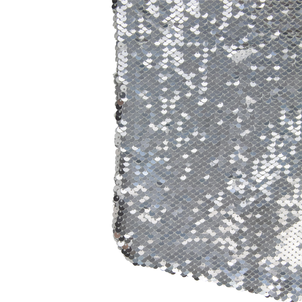 Northlight White & Silver Sequin Christmas Stocking With Cuff
