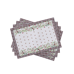 Avanti Holly Plaid Placemat - Set of 4