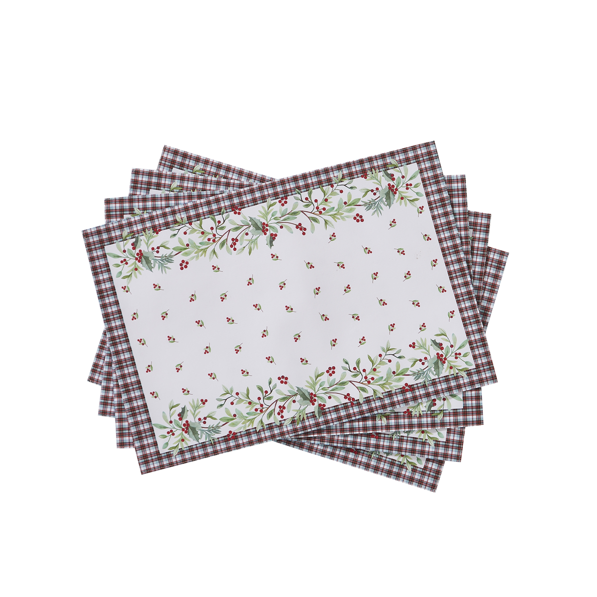 Avanti Holly Plaid Placemat - Set of 4