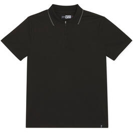 Young Mens Company 81&#40;R&#41; Short Sleeve Zipper Polo