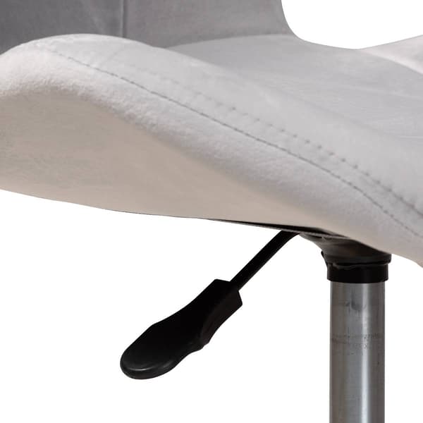 Baxton Studio Savara Glam & Luxe Velvet Swivel Office Chair