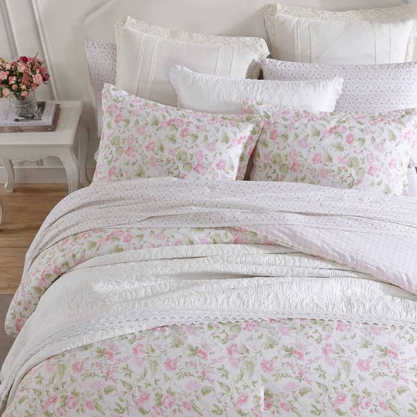 Laura Ashley Morning Gloria Cotton Comforter Set