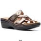 Womens Clarks® Collections Merliah Karli Metallic Strappy Sandals - image 7
