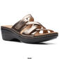 Womens Clarks&#174; Collections Merliah Karli Metallic Strappy Sandals - image 7