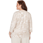 Plus Size Alfred Dunner Natural Wonder Abstract Keyhole Blouse - image 2