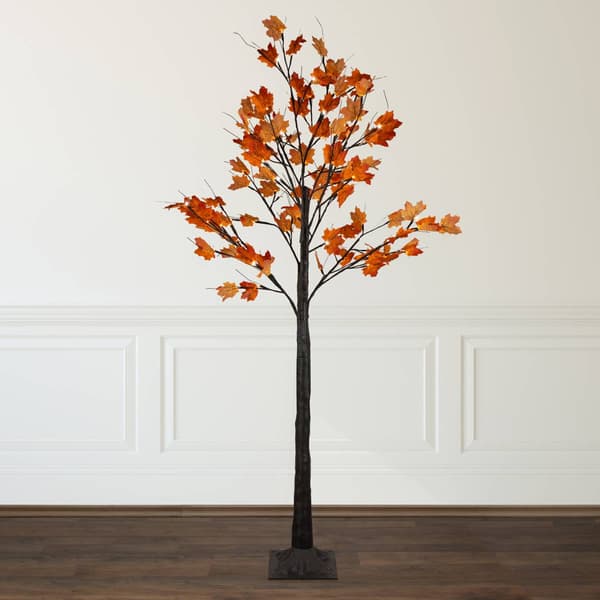 Northlight Seasonal 6ft. LED  Autumn Harvest Maple Leaf Tree