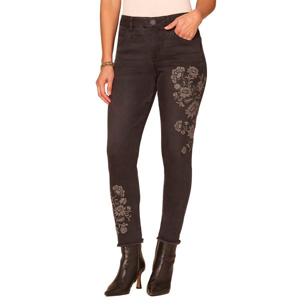Womens Democracy Absolution(R) Black Floral Skinny Jeans - image 