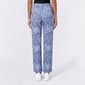 Juniors Pink Rose Linen Wide Leg Drawstring Pant - image 2