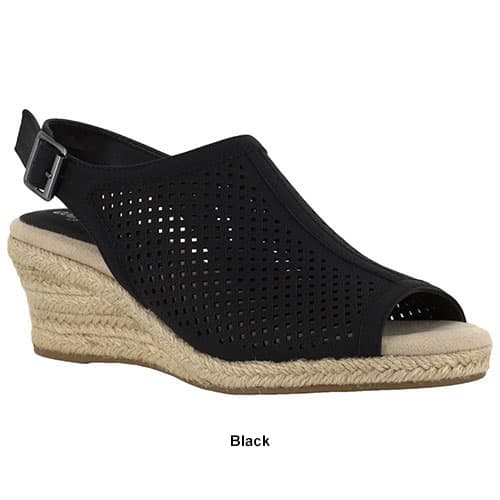 Womens Easy Street Stacy Espadrille Wedge Sandals