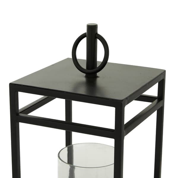 9th & Pike&#174; Square Iron Contemporary Candle Lantern