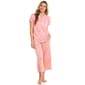 Petite White Orchid Short Sleeve Cloud Knit Floral Pajama Set - image 1