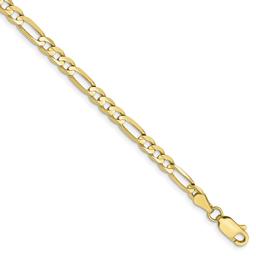 Unisex Gold Classics™ 10kt. 4mm 24in. Light Concave Figaro Chain