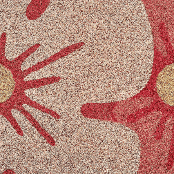 VCNY Home  Floral Shape Die Cut Outdoor Coir Doormat