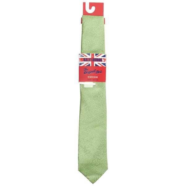Mens Billy London Tonal Floral Tie with Tie Bar - image 