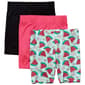 Girls (4-6x) Star Ride(R) 3pk. Watermelon/Check & Solid Bike Shorts - image 1