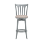 HH2 Home Savana Blue Wood Swivel Bar Height Stool - image 3